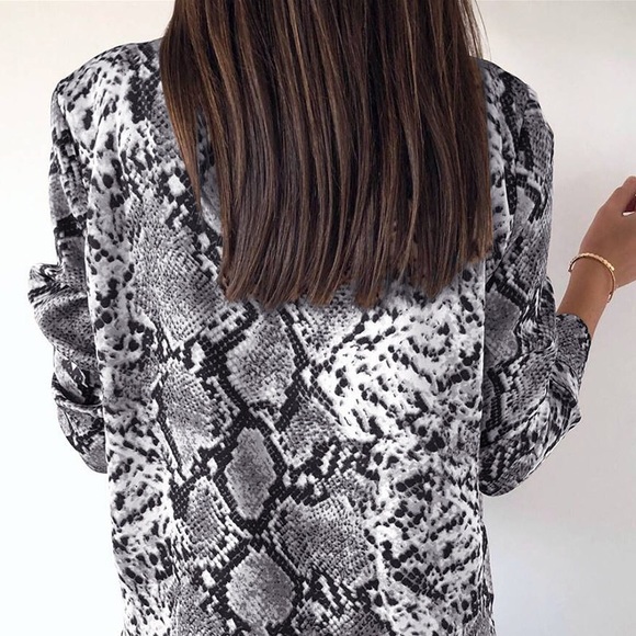 Snakeskin Print Top - Picture 2 of 3